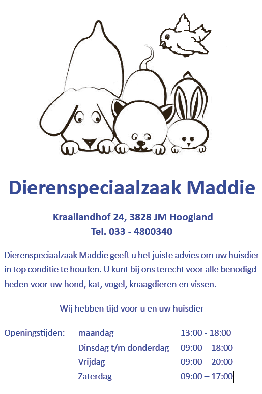 Dierenspeciaalzaak Maddie